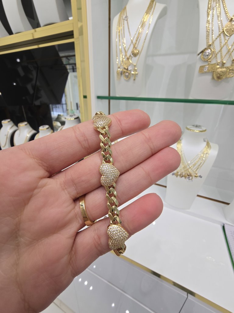 Bracelet 10K Italy 7inch 6mm